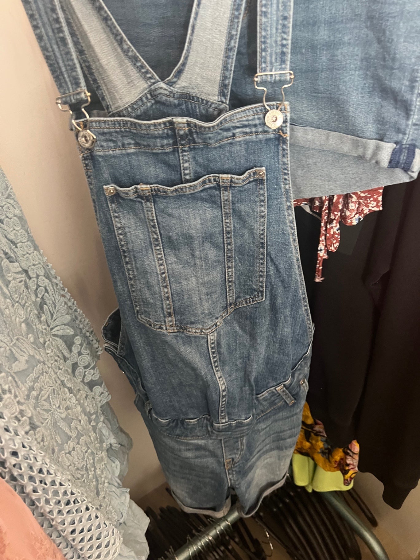 H&M Mama Latzhose Blau Gr.: M
