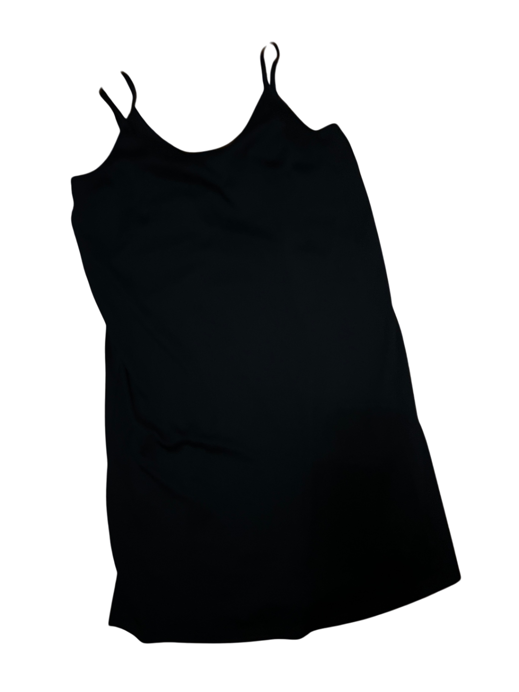 Spaghetti-Träger Kleid Schwarz Gr.: L