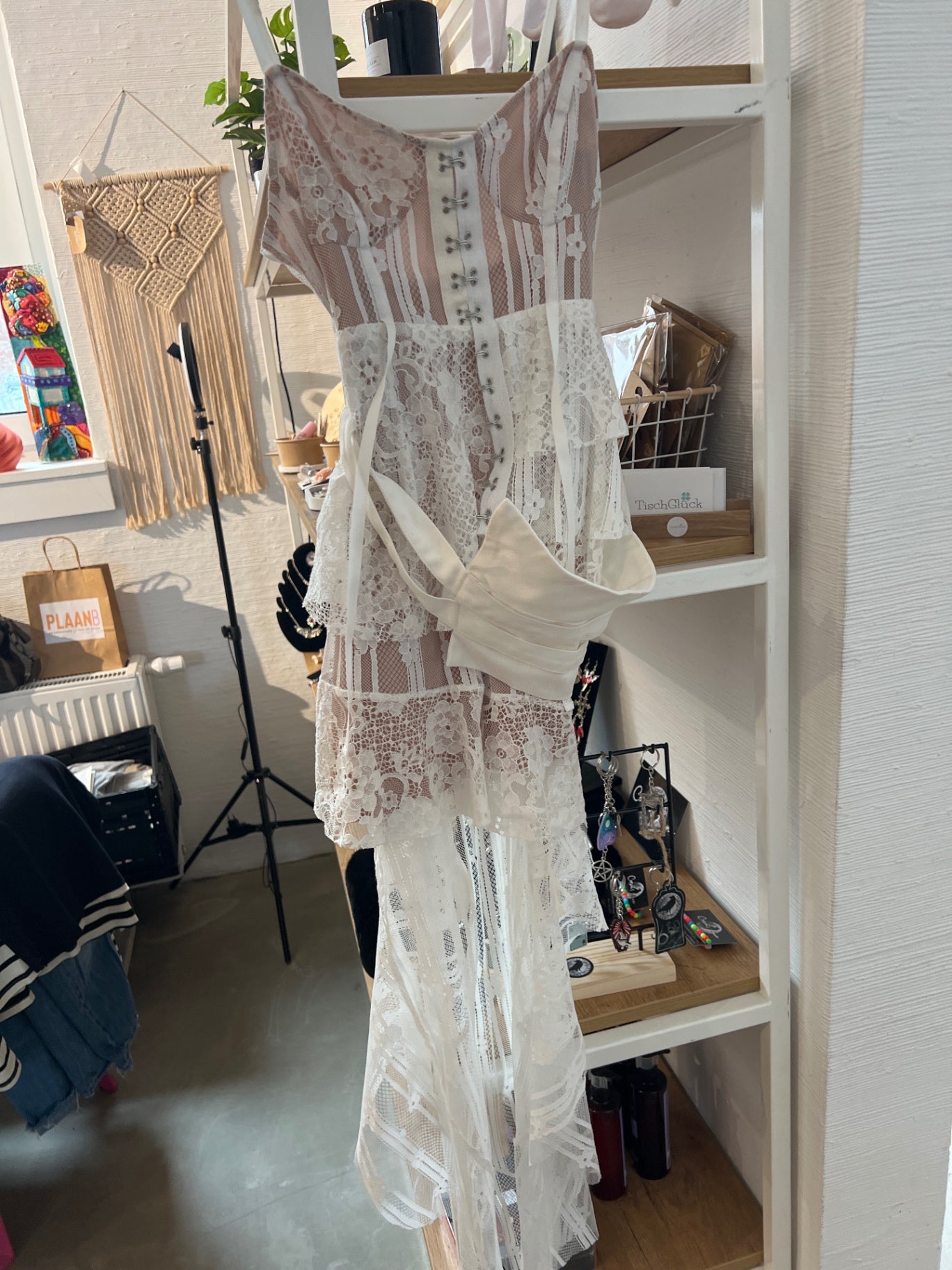 For Love & Lemons Kleid Weiß Gr.: M