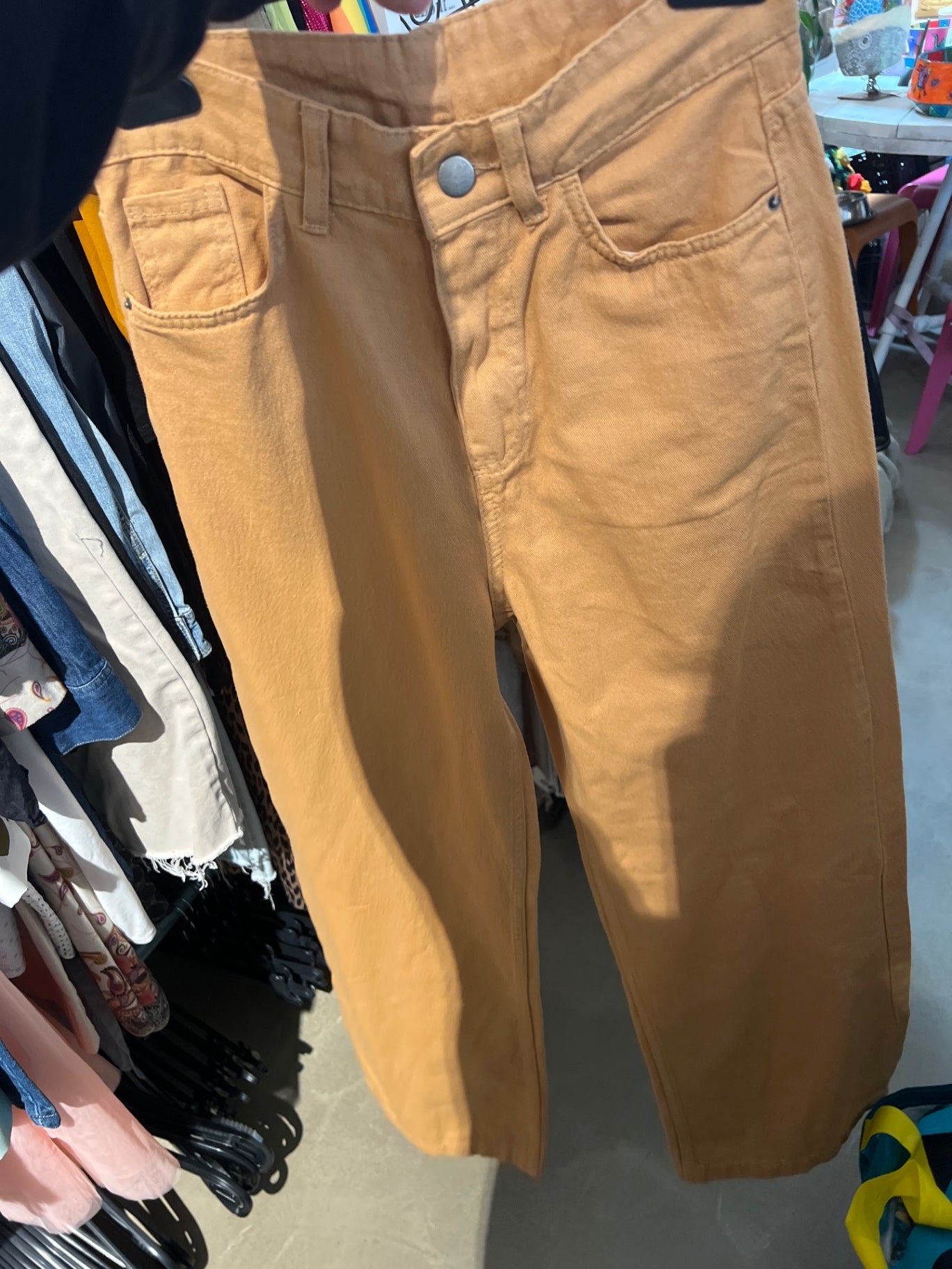 Jeans Beige Gr.: S