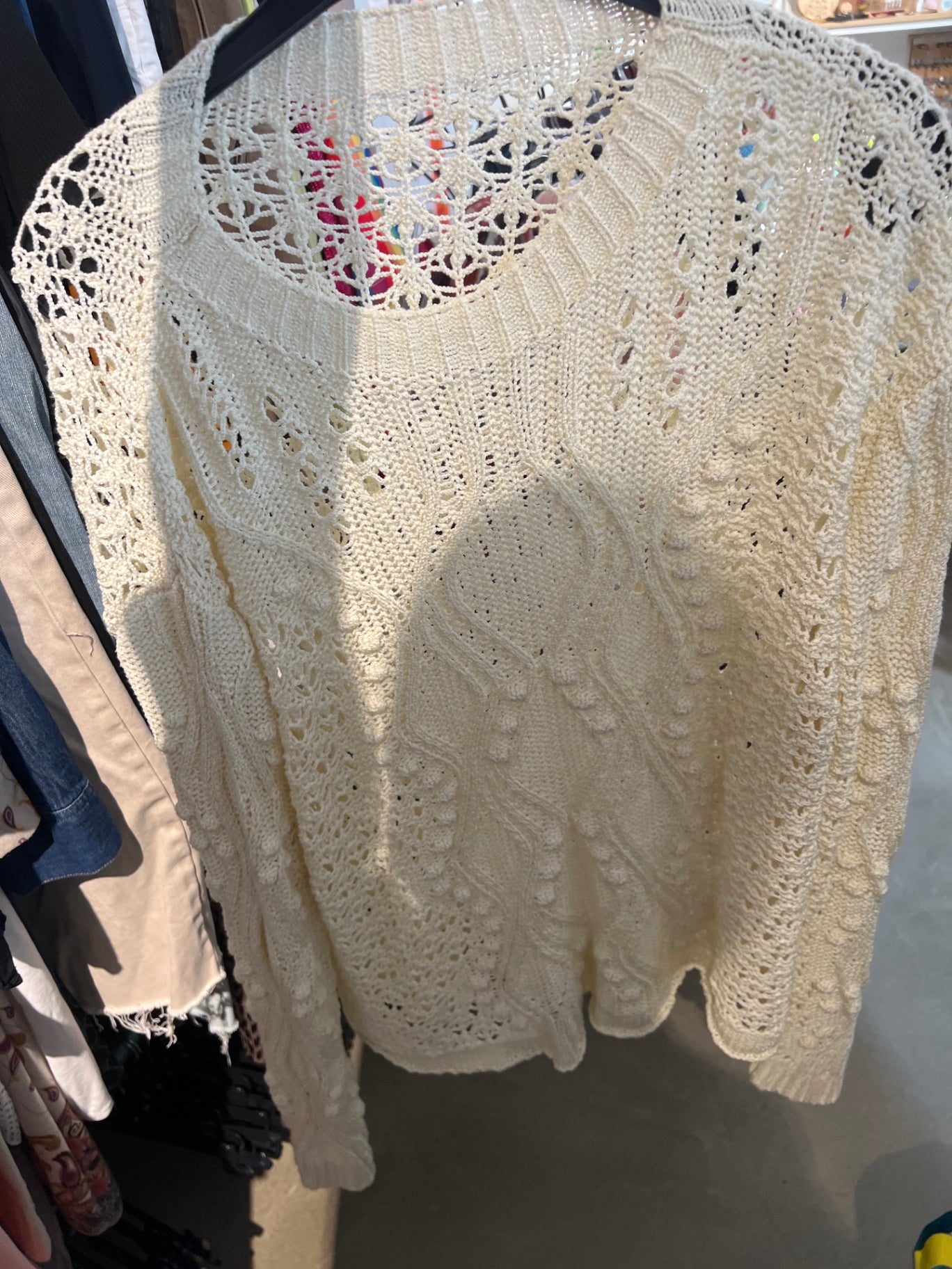 Pullover Elfenbein Gr.: M