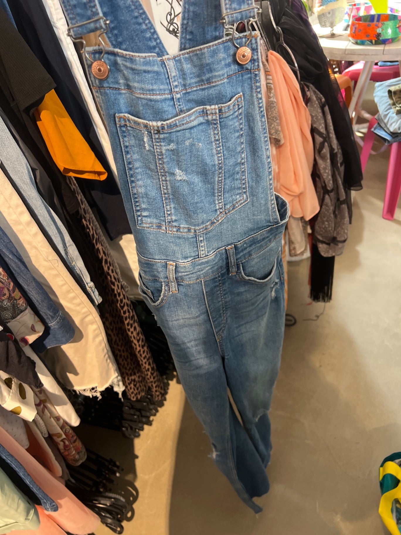 H&M Latzhose Blau Gr.: S