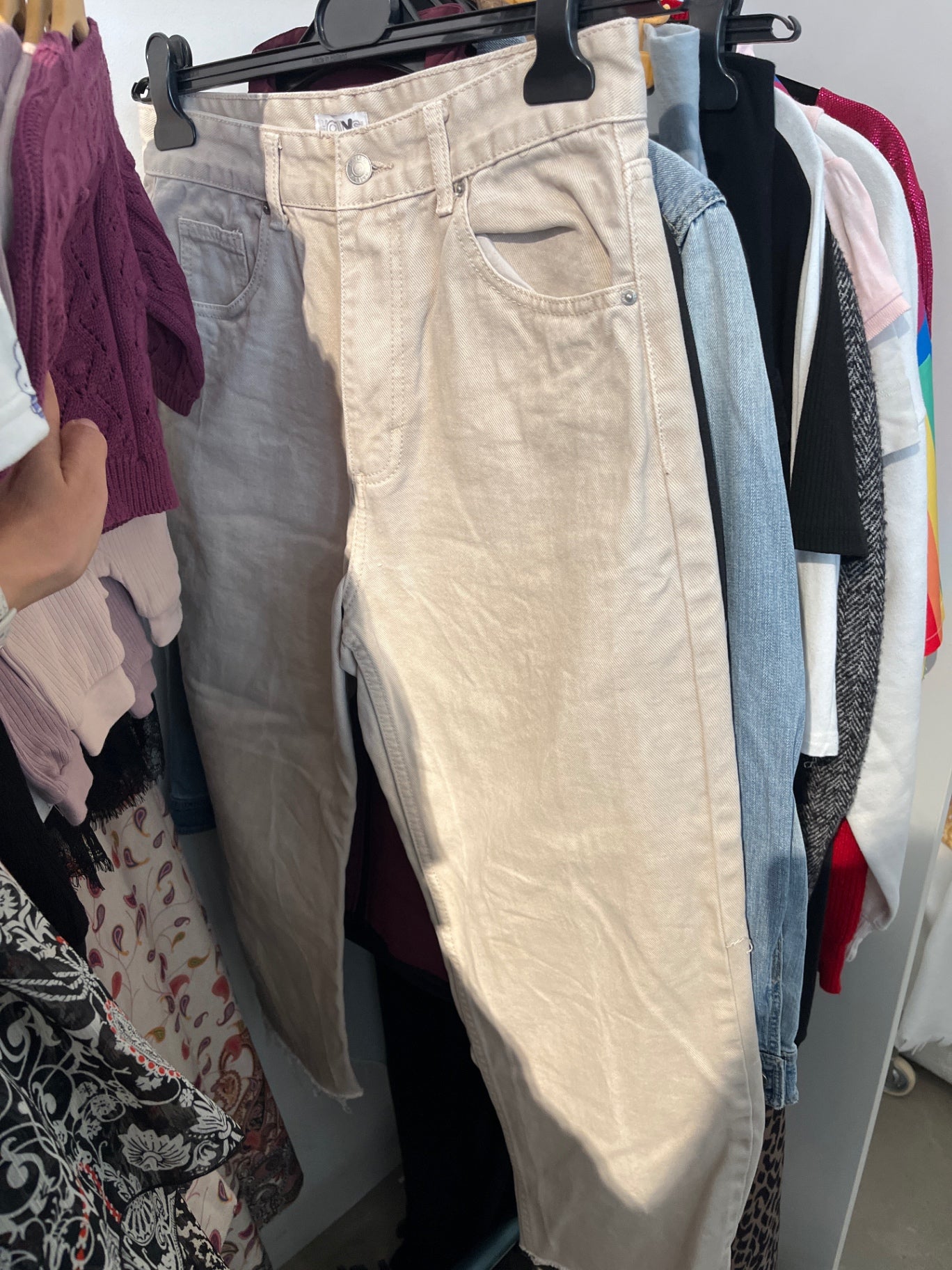 Hailys Jeans Beige Gr.: L