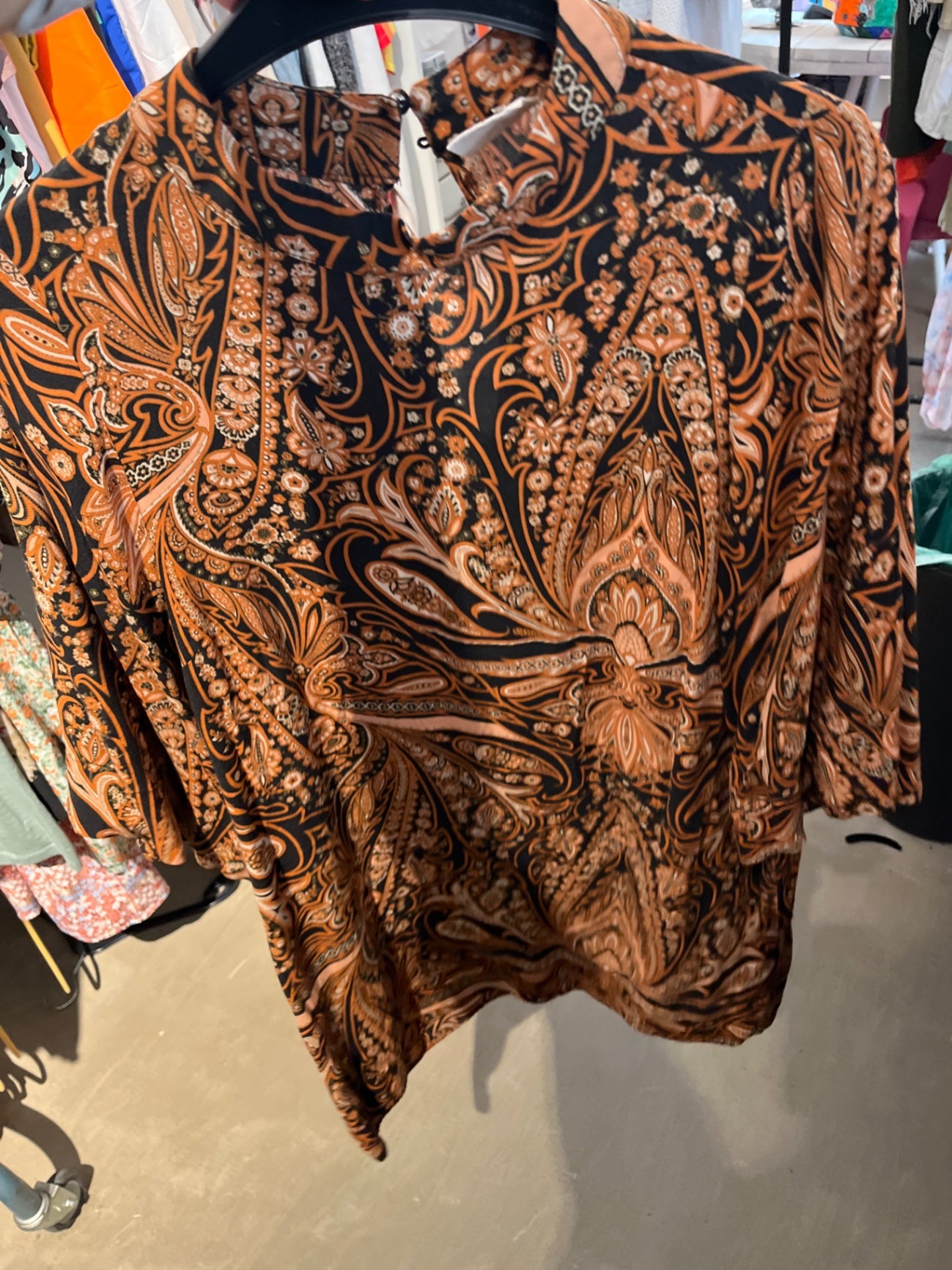 H&M Kleid Orange und Schwarz Gr.: L