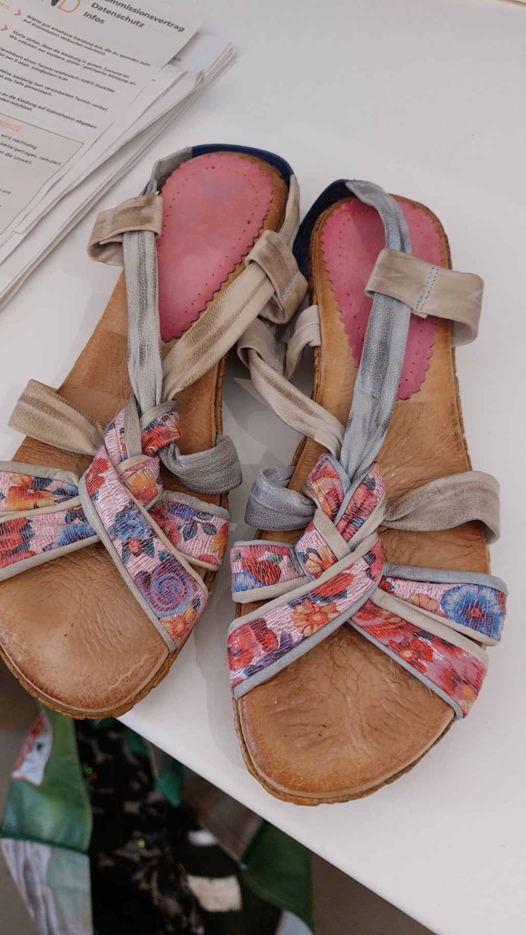 Marila Sandalen LEDER Bunt Gr.: 37