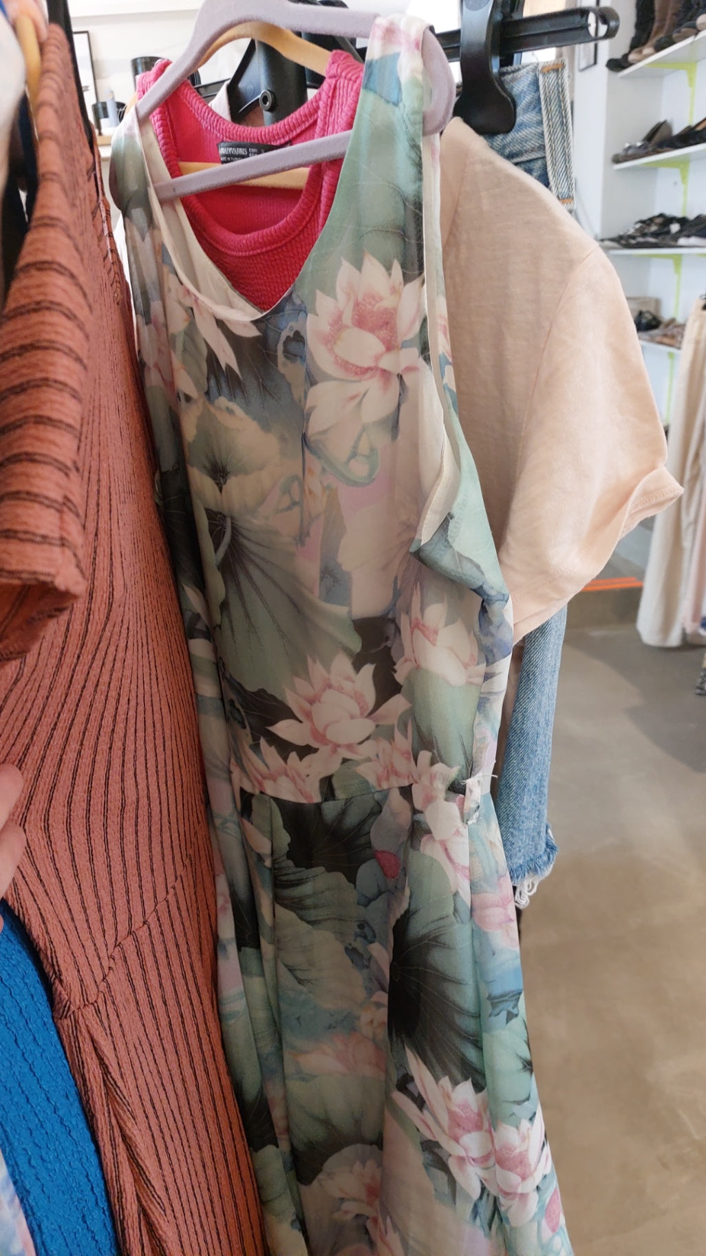 Glamorous Kleid Hellgrün, Rosa, Blau Gr.: S