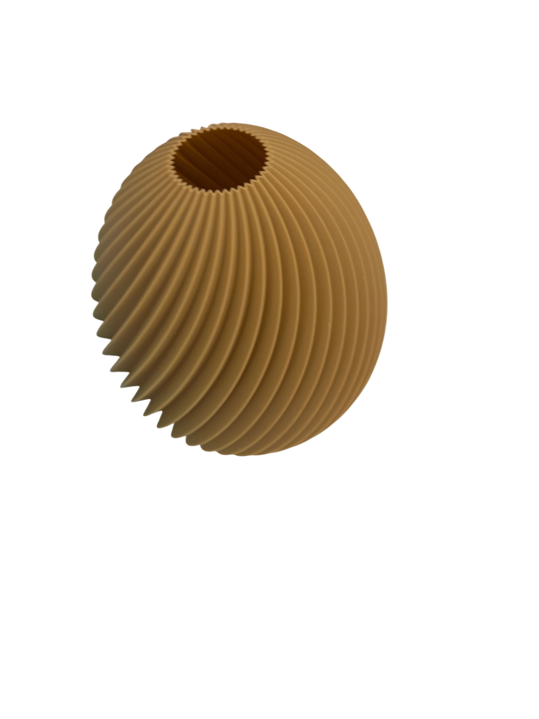 EINZELSTÜCK Spiralvase Kaffee