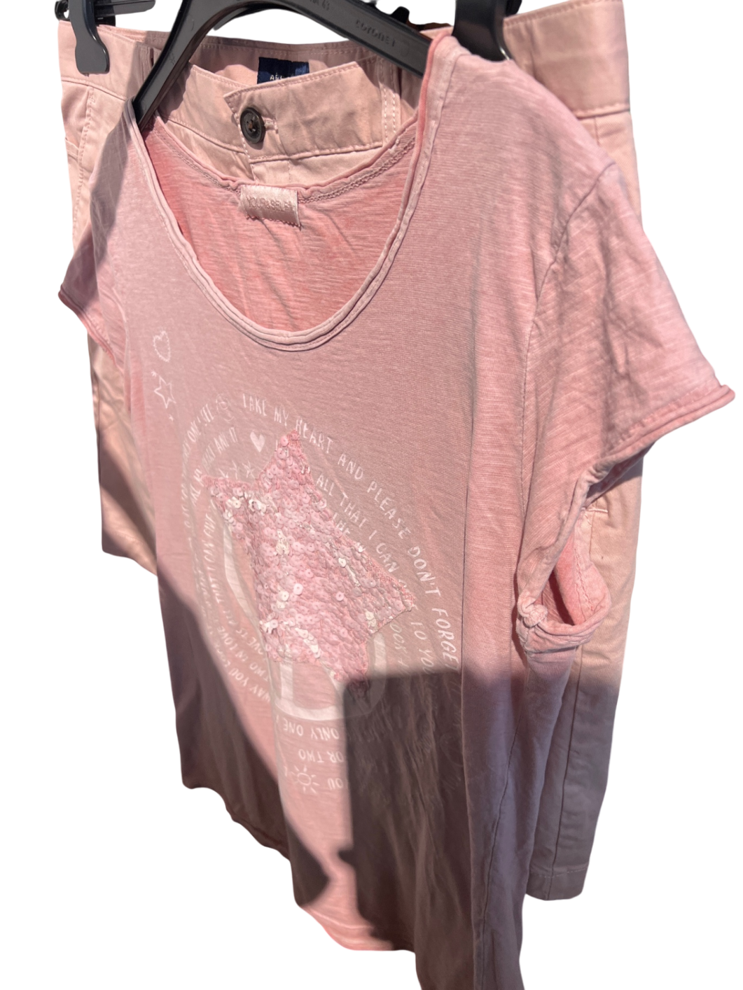 YOUR&SELF T-Shirt Rosa Gr.: XL