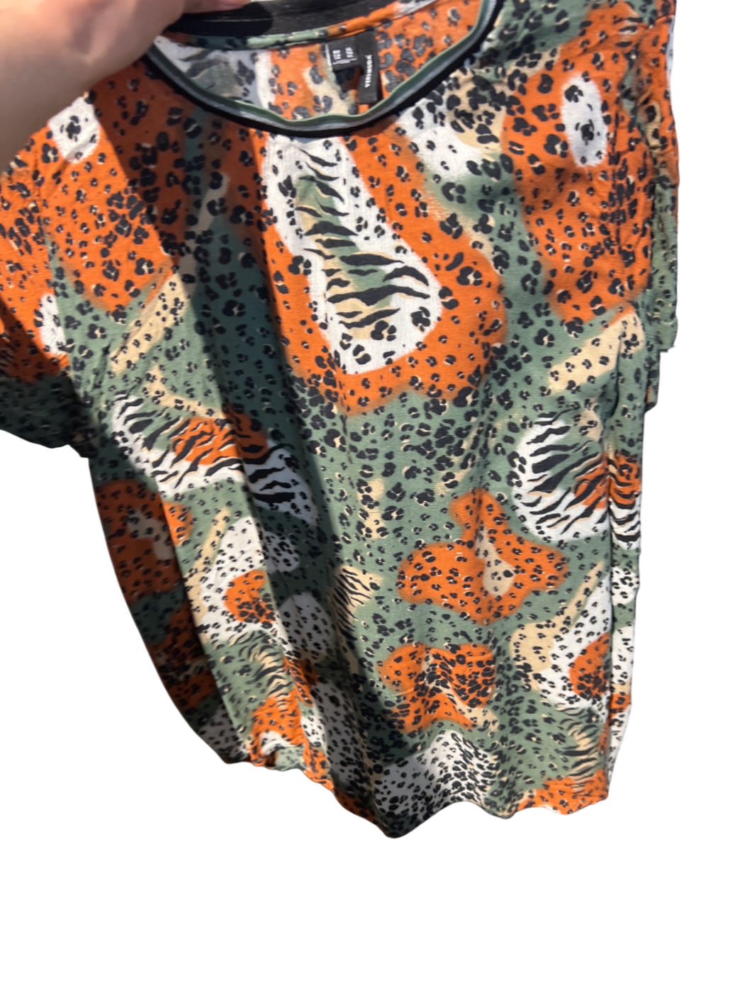 VeroModa T- Shirt Orange, Grün Gr.: L
