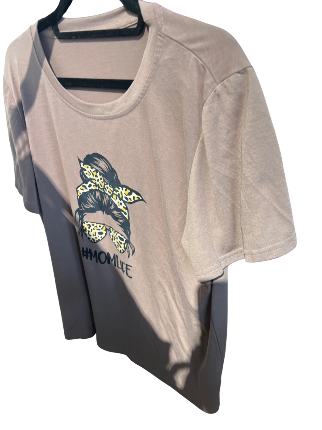 Momlife T-Shirt Beige Rot Gr.: XL