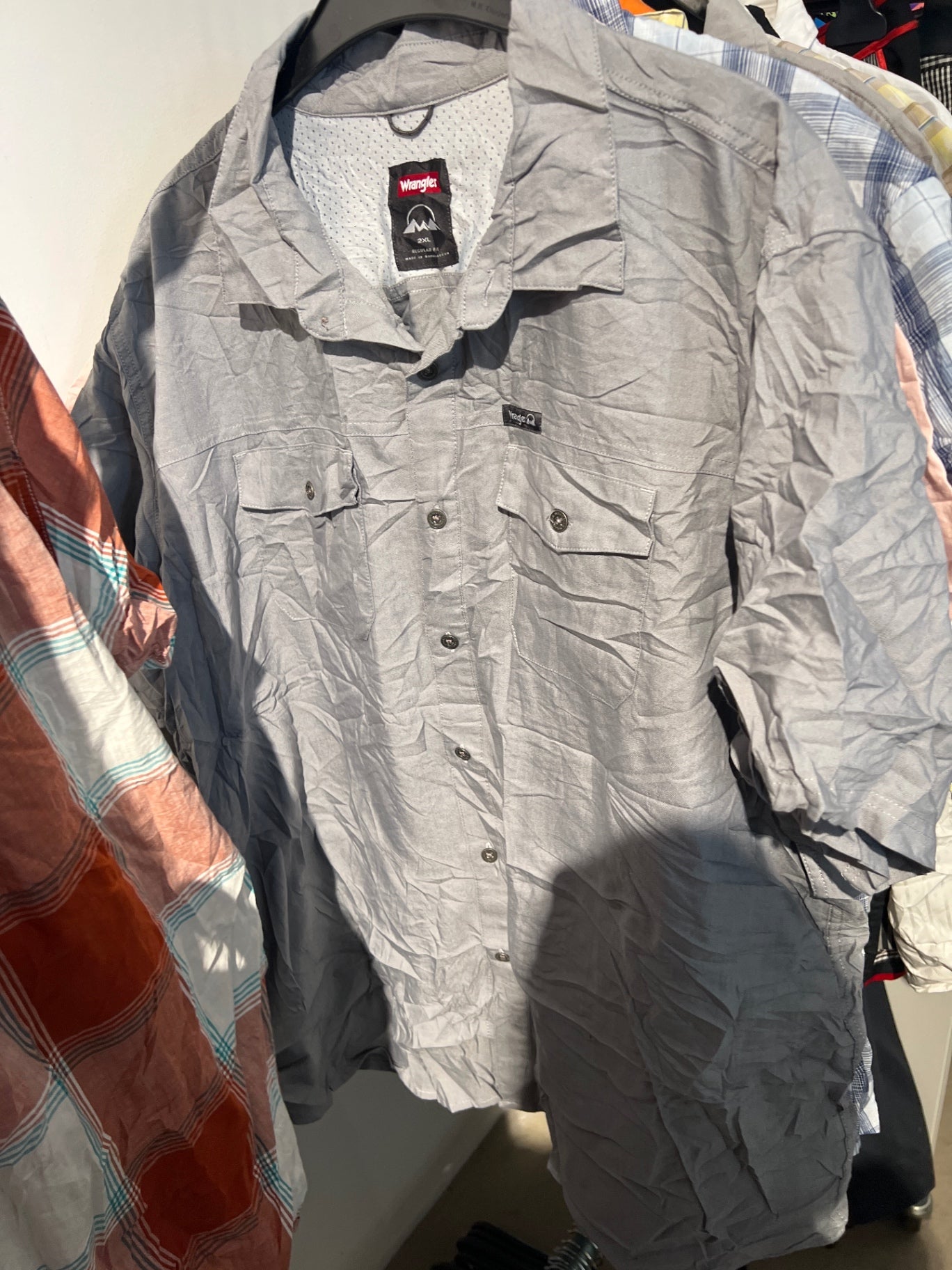 Wrangler Hemd Grau Gr.: XXL