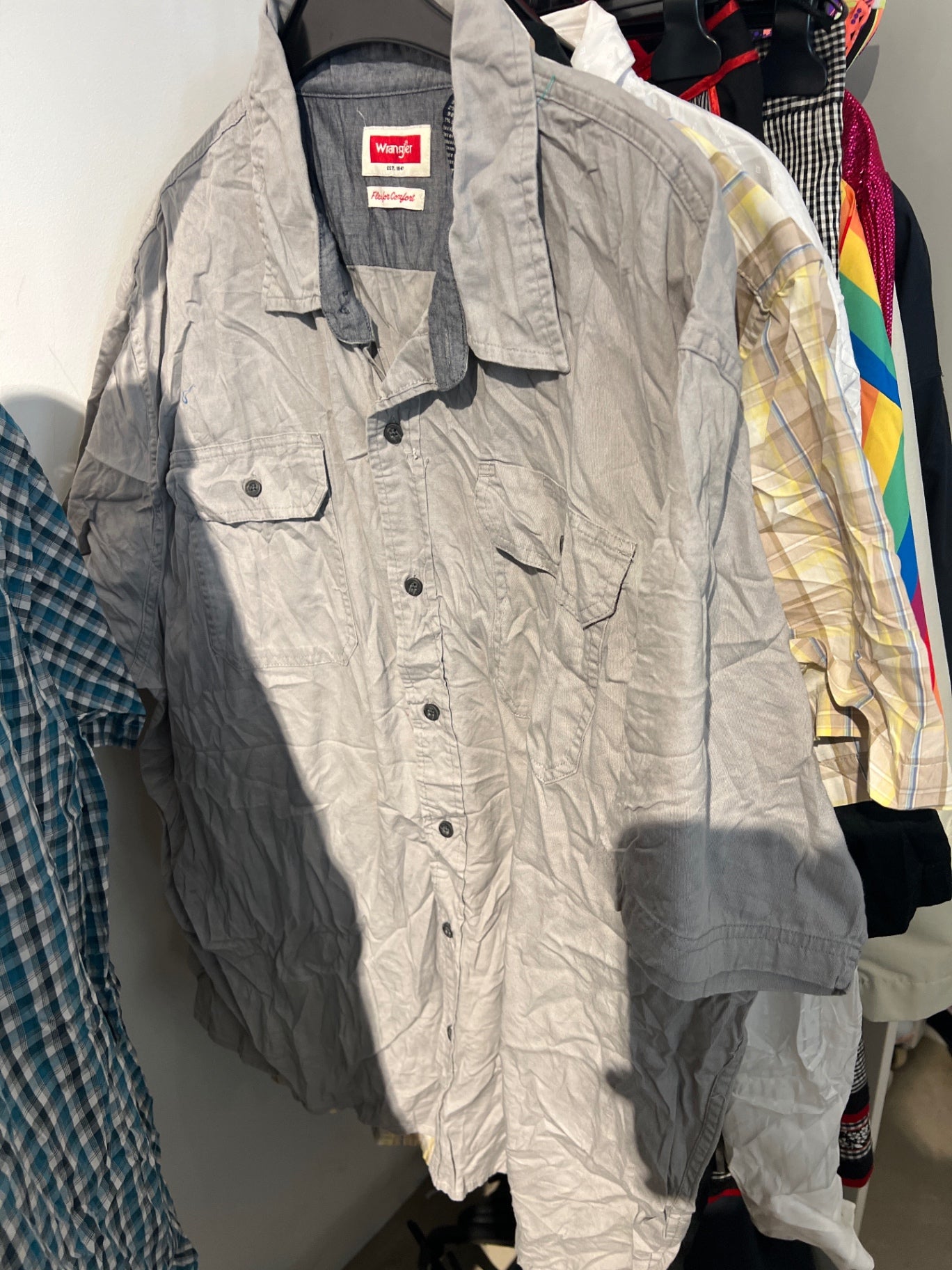 Wrangler Hemd Grau Gr.: XXL