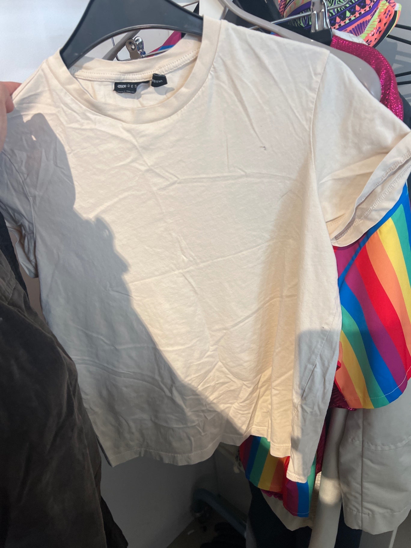 asos T-Shirt Creme Gr.: S