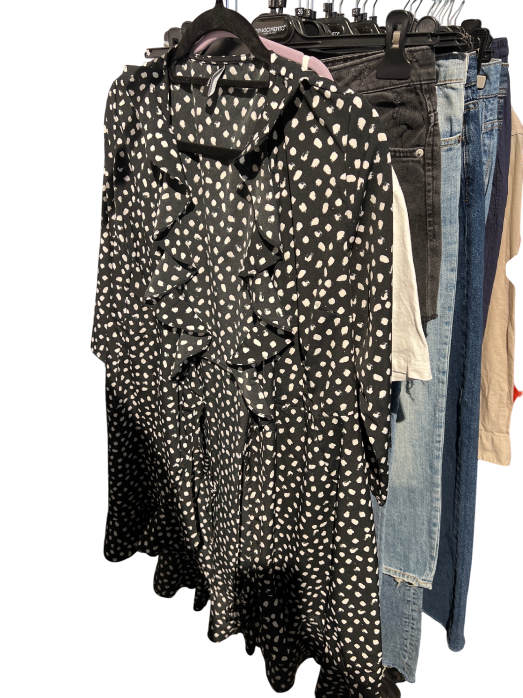Vero Moda Lange Bluse Schwarz Gr.: S