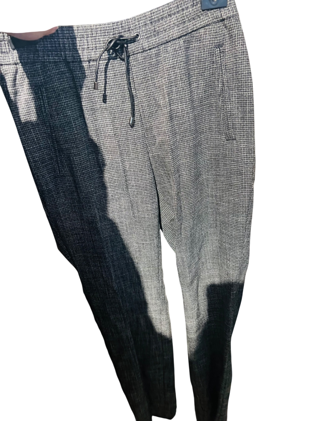Comma Hose Beige Schwarz Gr.: S