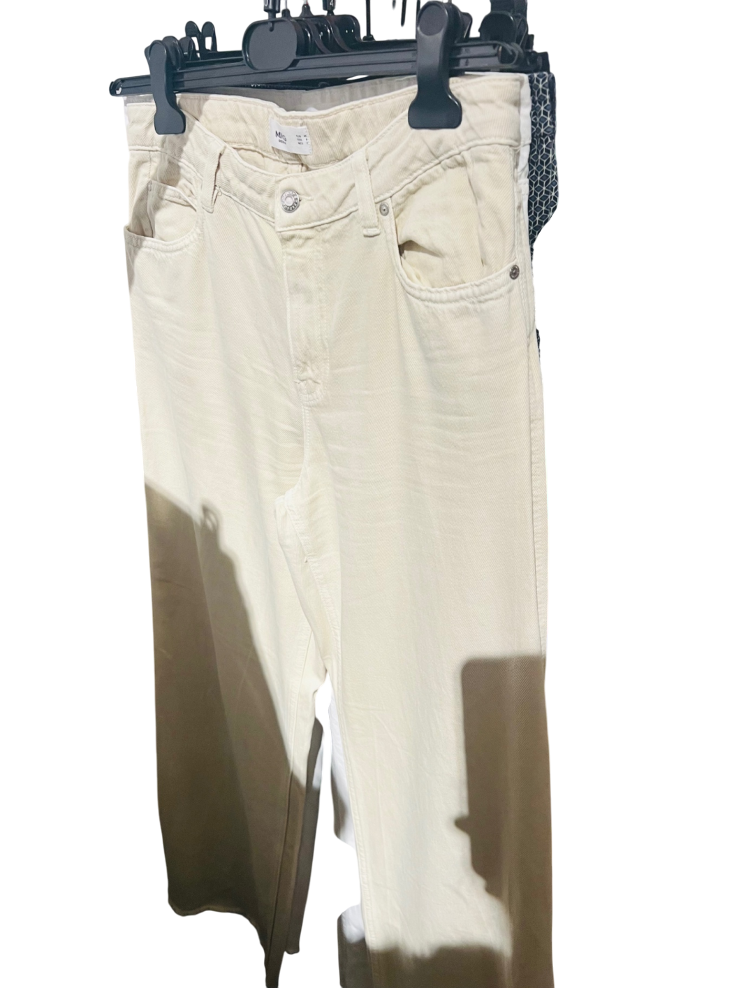 Mango Jeans Elfenbein Gr.: L