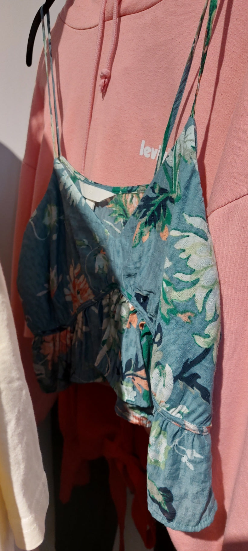 H&M Top Bunt mit Grüntönen Gr.: M