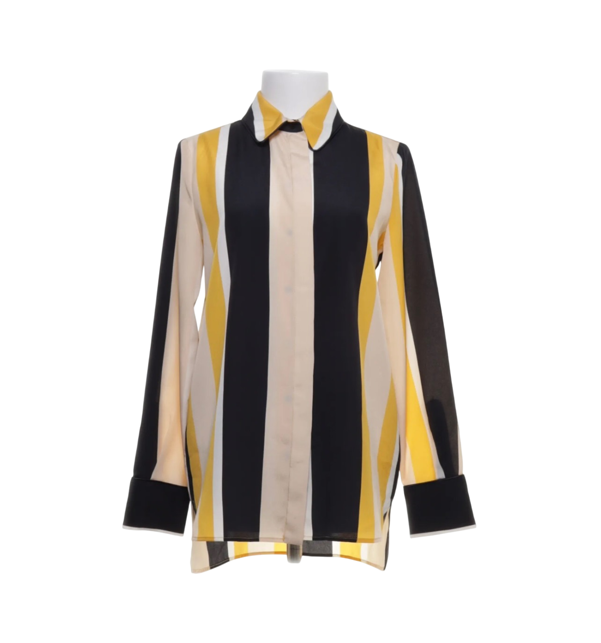 Mango Bluse Beige, Schwarz, Gelb Gr.: S