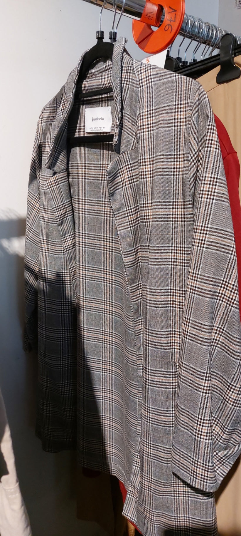 Stradivarius Blazer Grau, Braun, Weiß Gr.: S