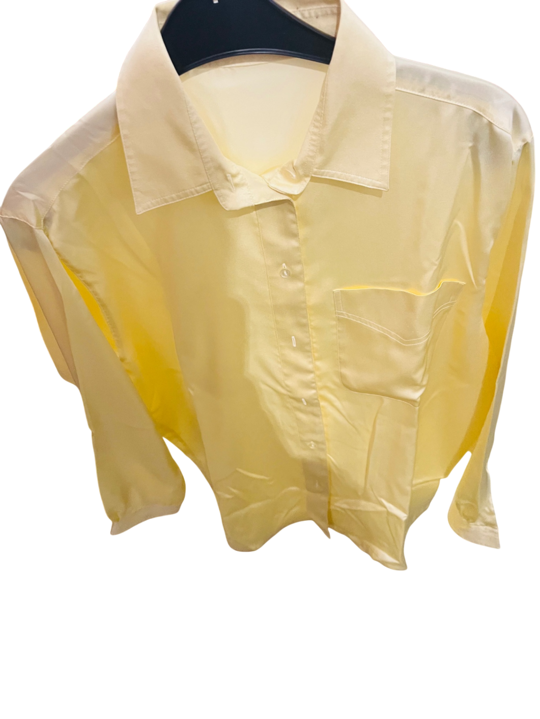 Mario Rosella Vintage Bluse Hellgelb Gr.: 42
