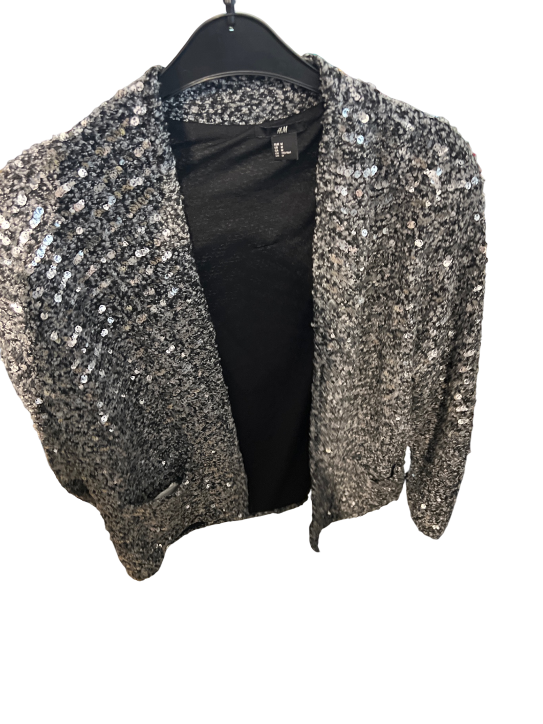 H&M Blazer Silber Gr.: M