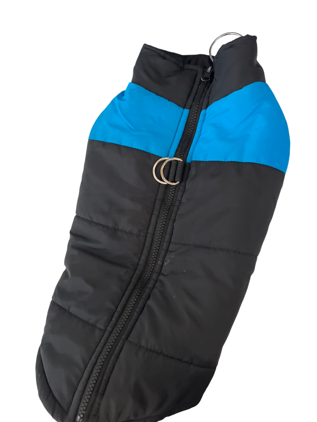 Hundemantel Schwarz und Blau
