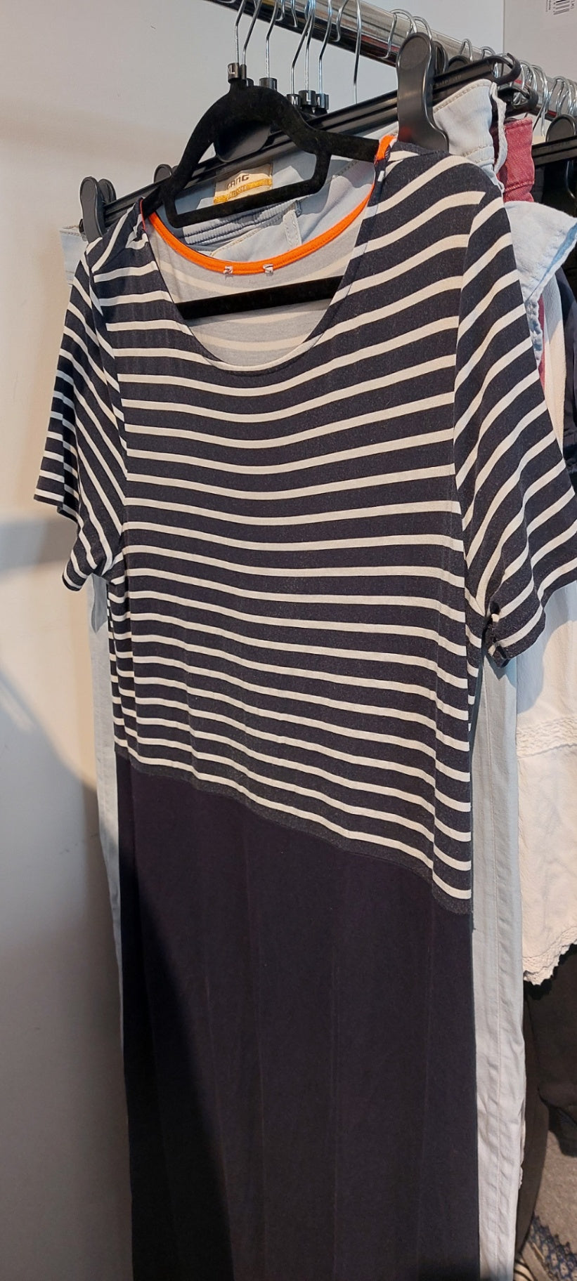 Kleid Blau und Weiß Gr.: XL