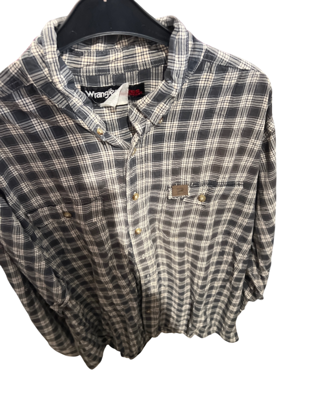 Wrangler Hemd Blau, Weiß Gr.: XL