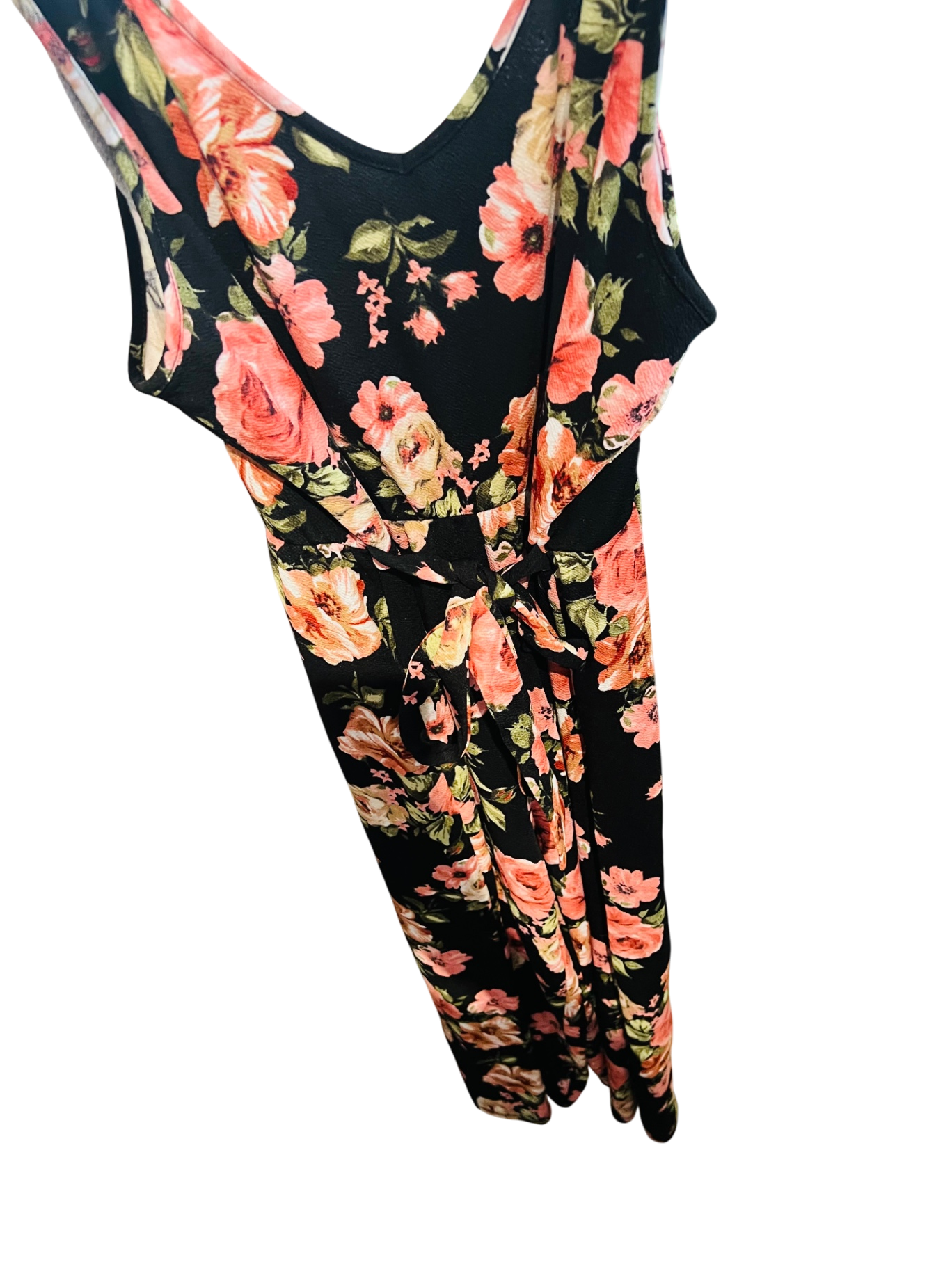 Jumpsuit Schwarz Rot Gr.: XL