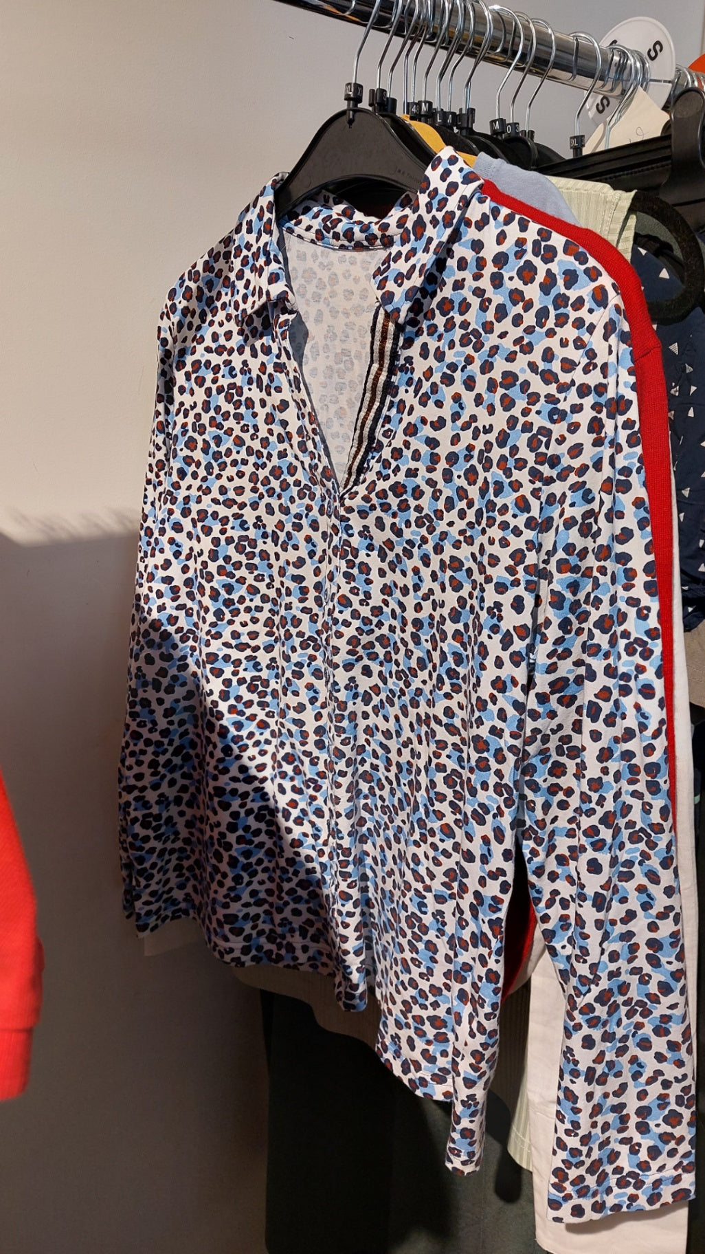 Langarmshirt Leomuster Gr.: XXL