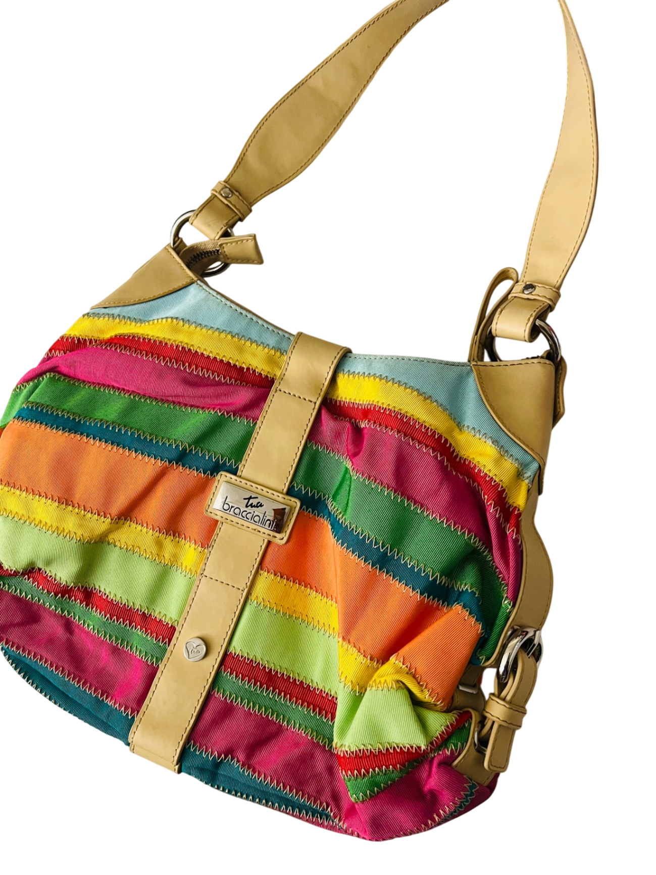 Braccialini Tasche Bunt Gebrauchsspuren