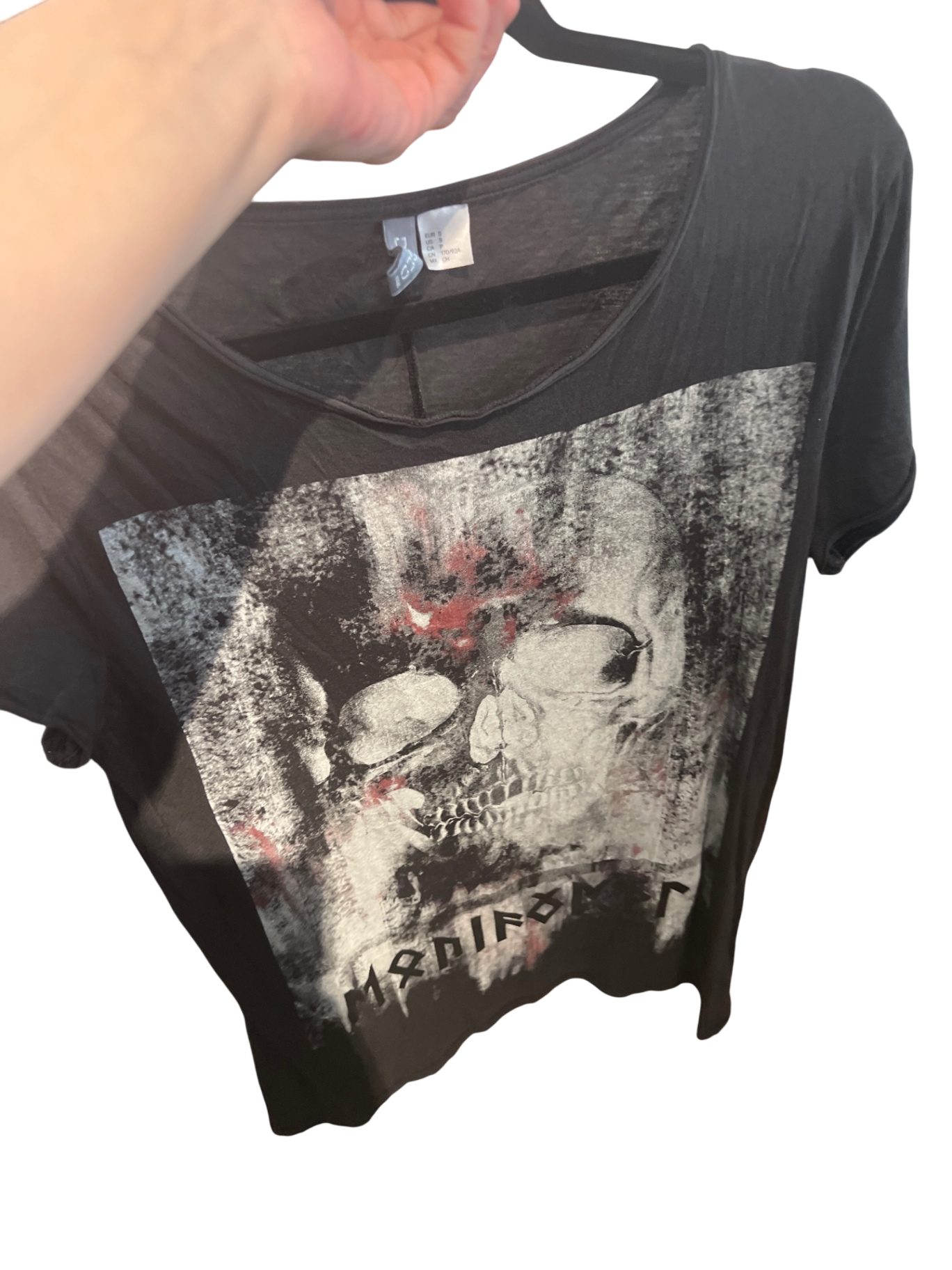 H&M T-Shirt Schwarz Gr.: S