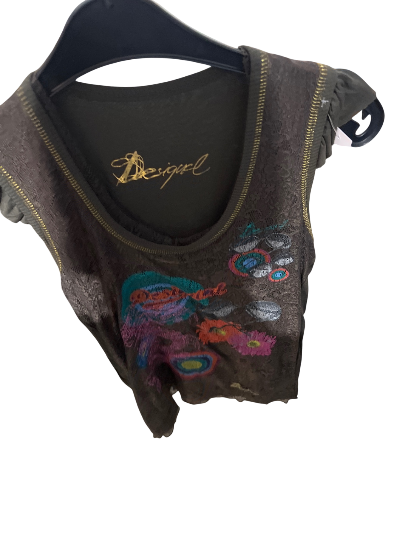 Desigual Top Braun Gr.: M