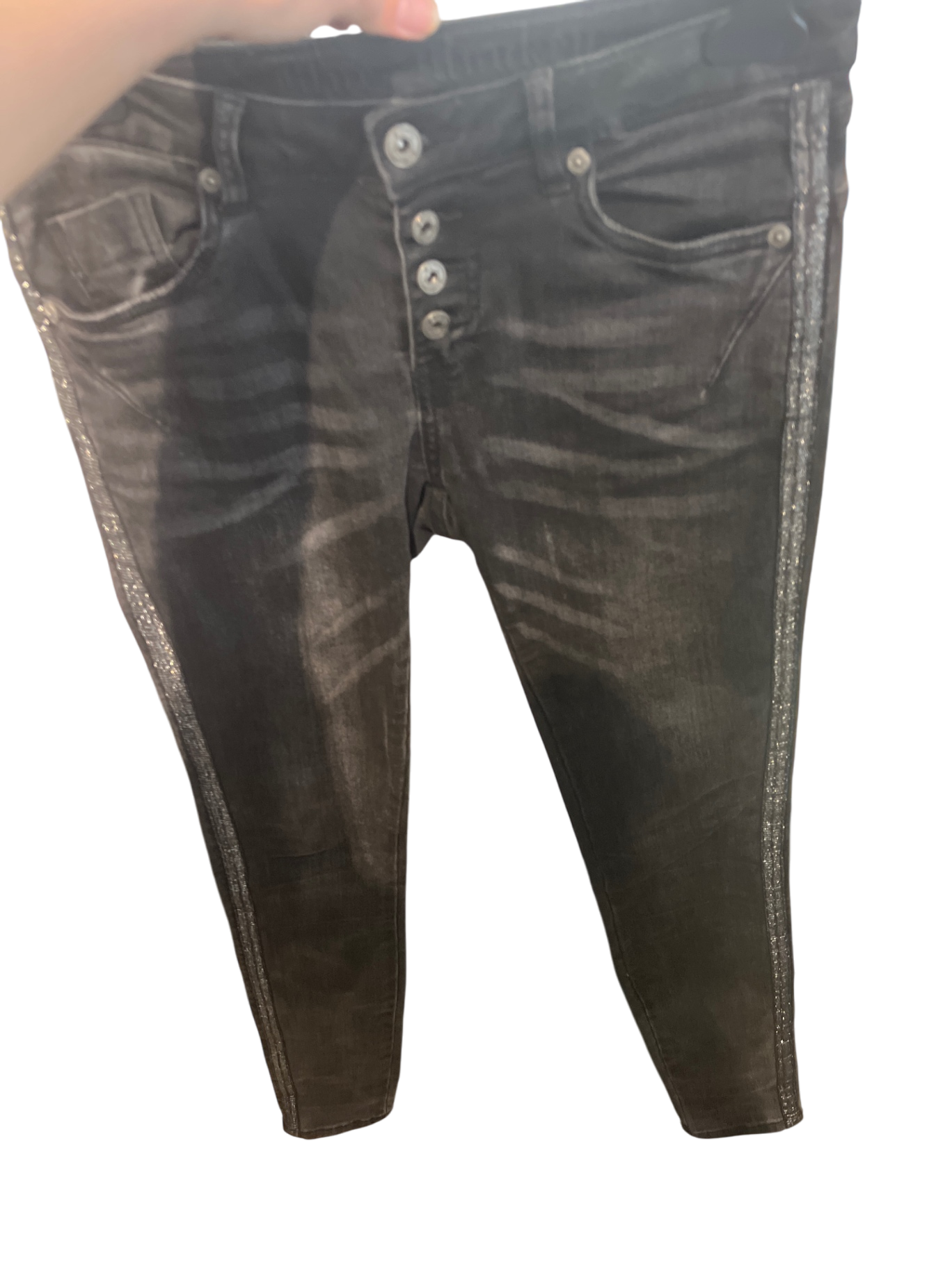 Blue Monkey Jeans Dunkelgrau Gr.: M