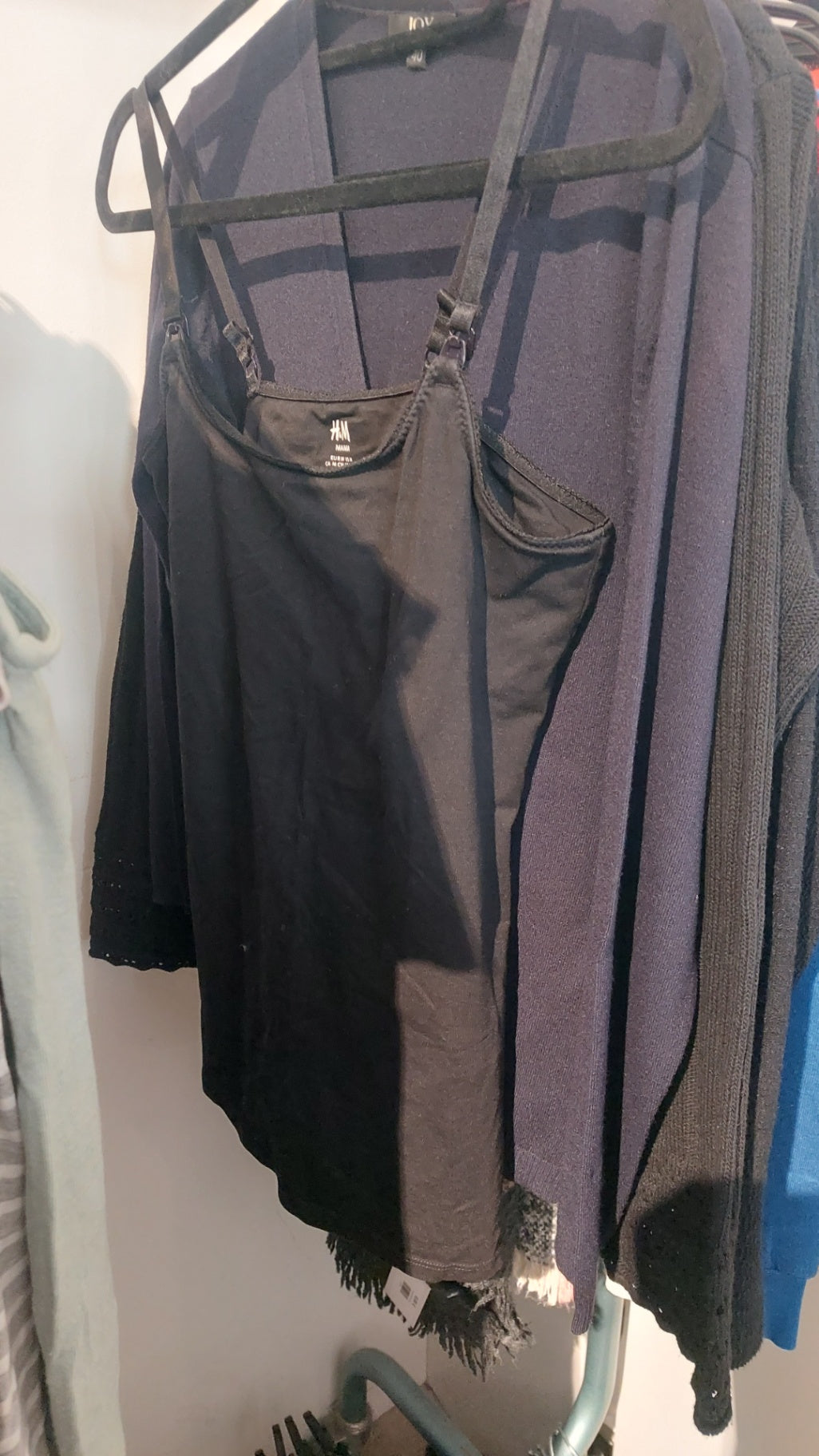 H&M Mama Trägertop Schwarz Gr.: M