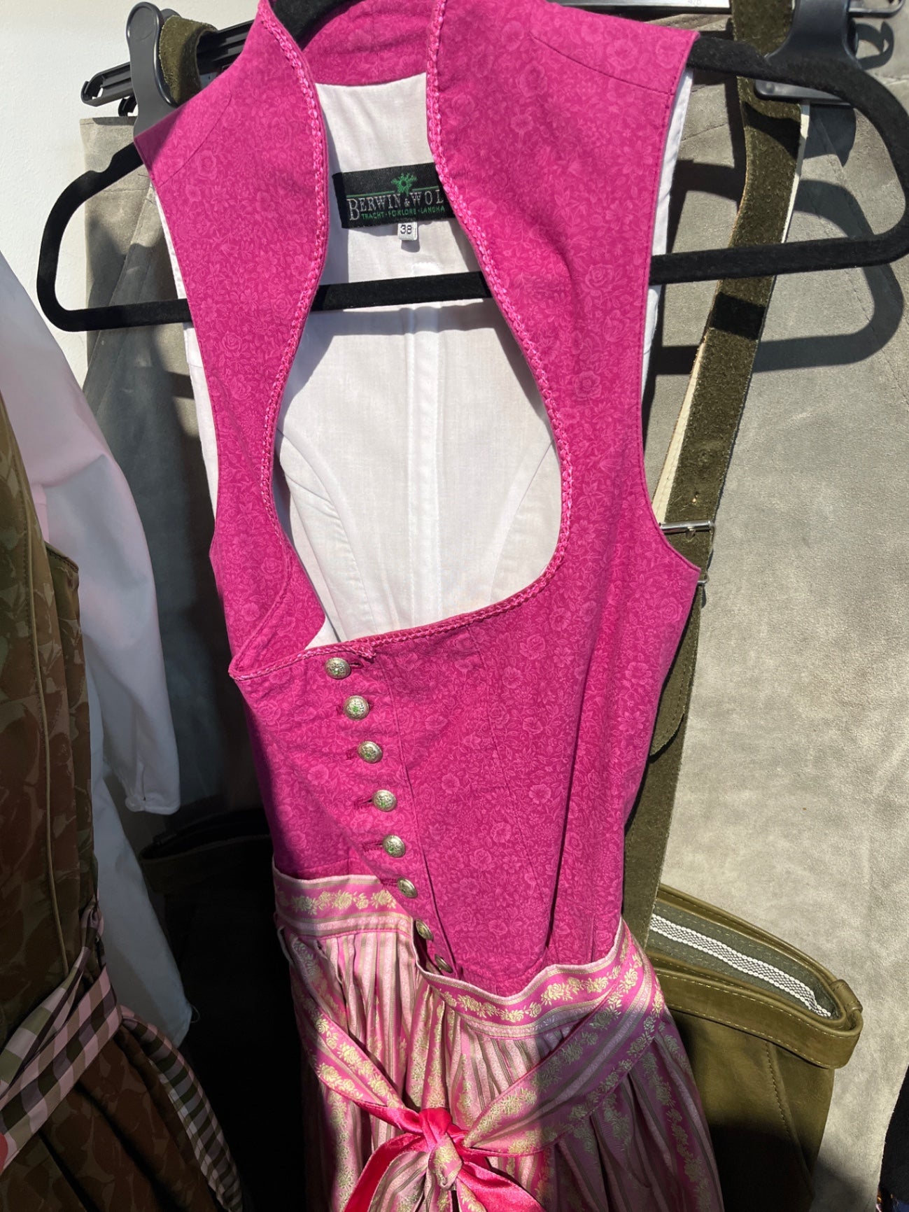 Berwin Wolff Dirndl Pink Gr.: 38
