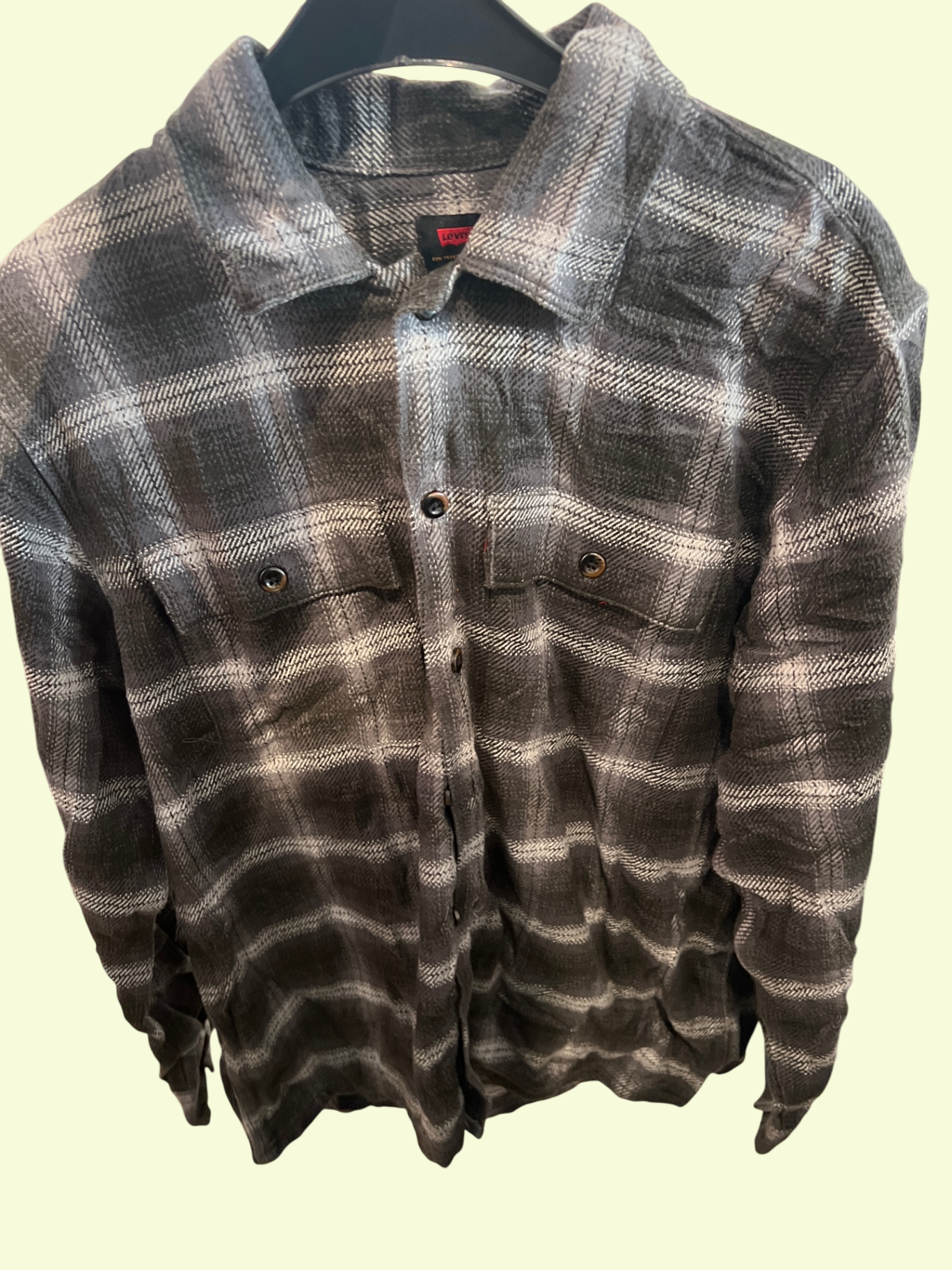 Levi's Flanellhemd Grau Gr.: L