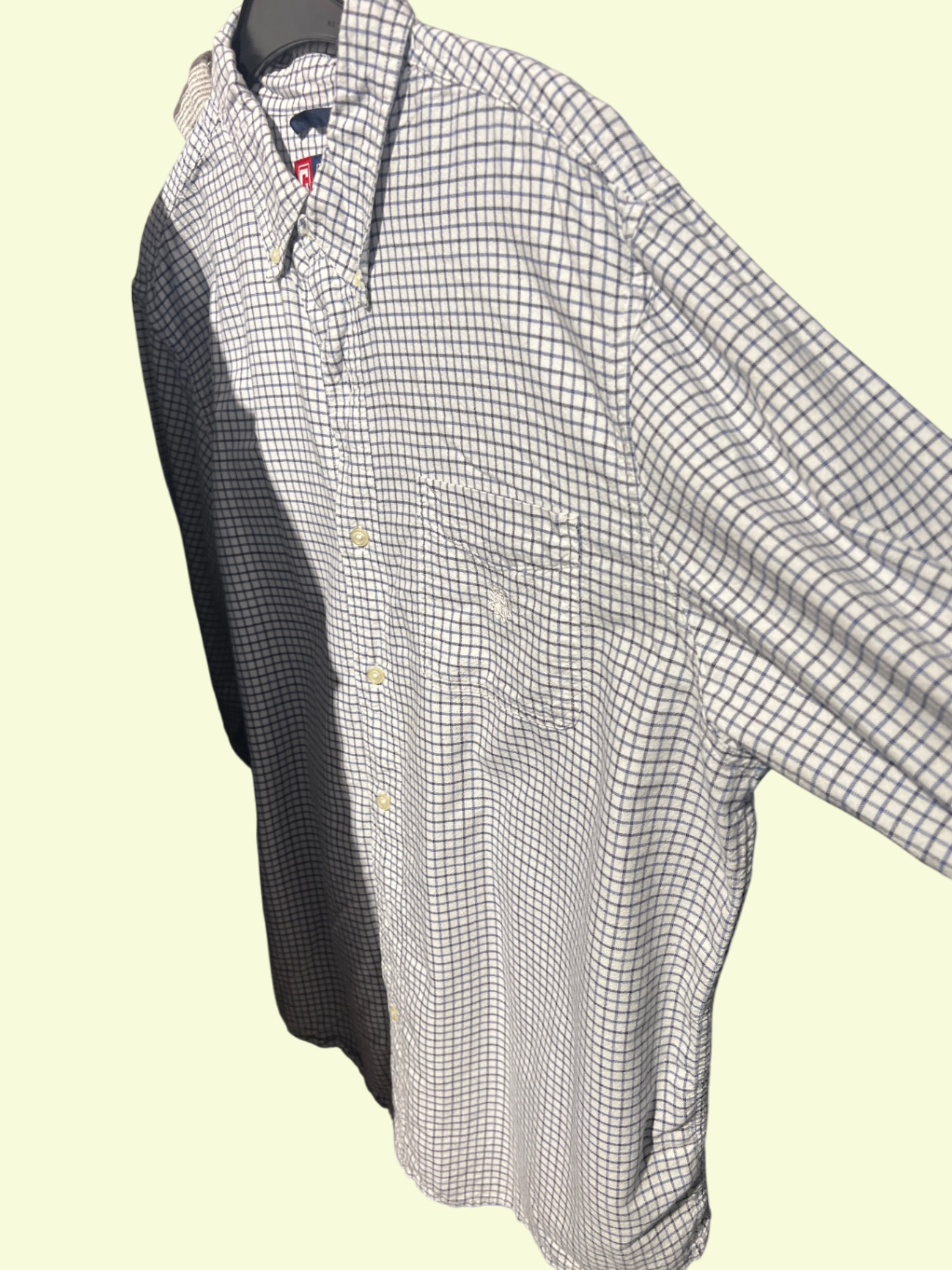Chaps Hemd Weiß mit blauen Karos Gr.: XL
