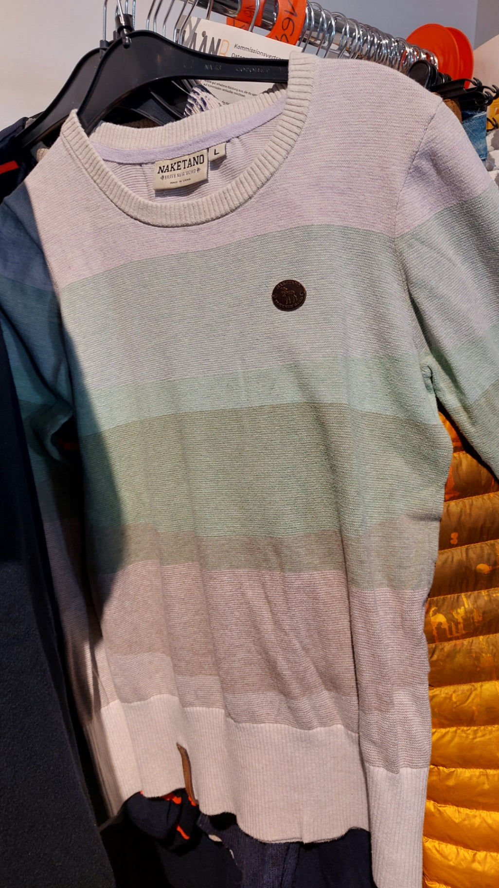 NAKETANO Pullover Pastellfarben Gr.: L