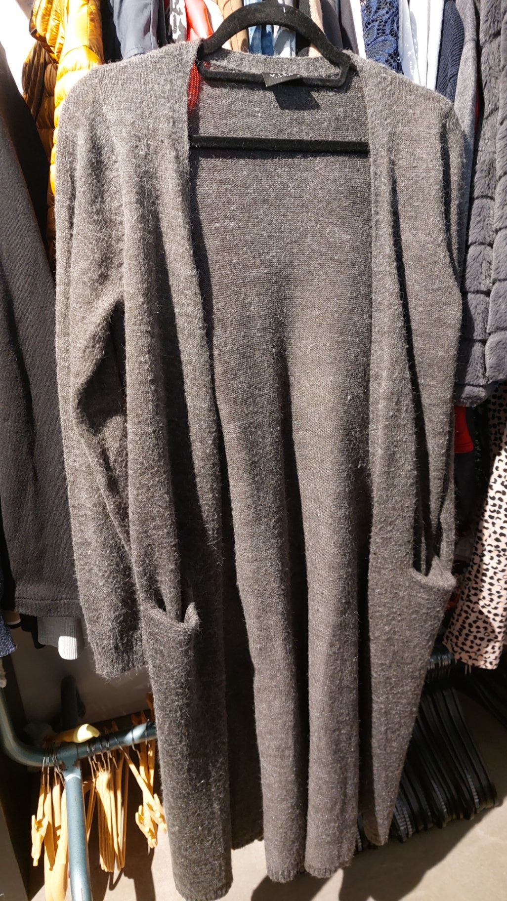 Vila Cardigan Grau Gr.: M
