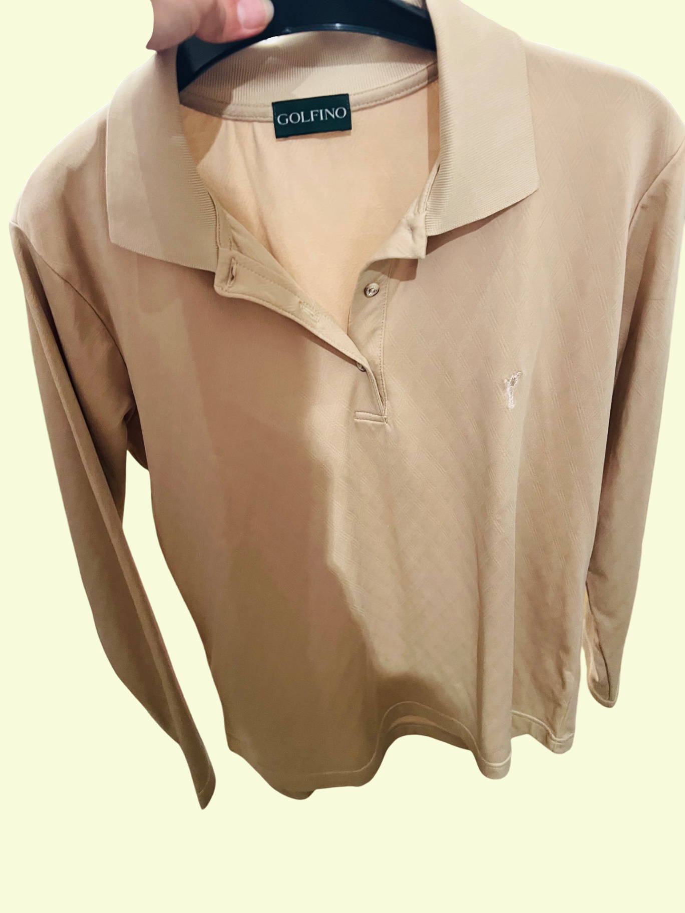 GOLFINO Poloshirt Beige Gr.: M