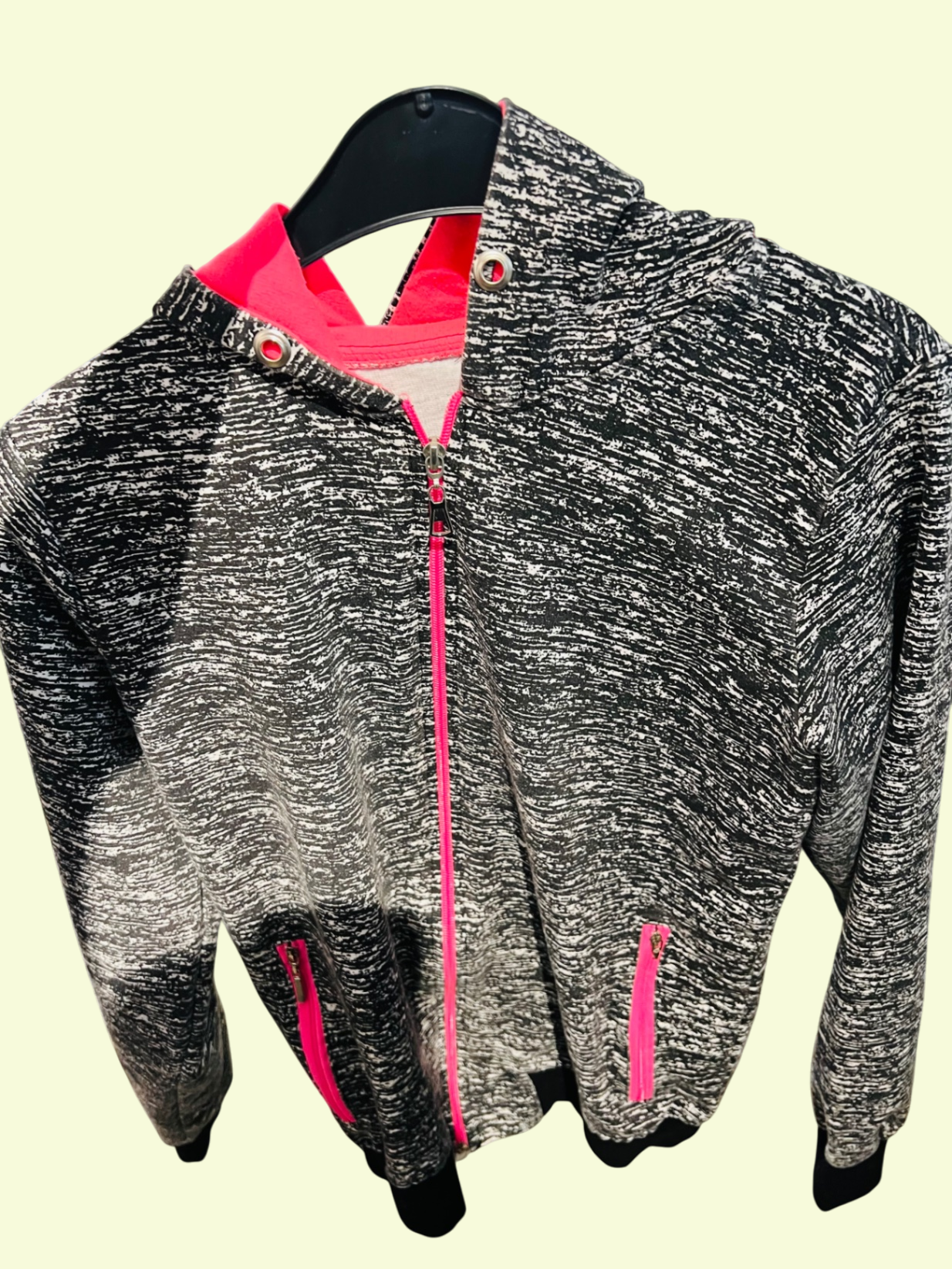 Jacke Grau Pink Gr.: S