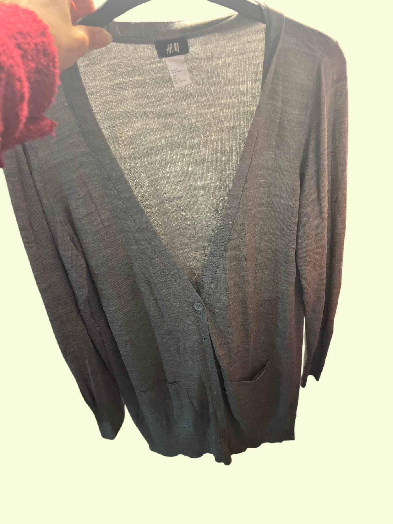H&M Strickjacke Grau Gr.: L