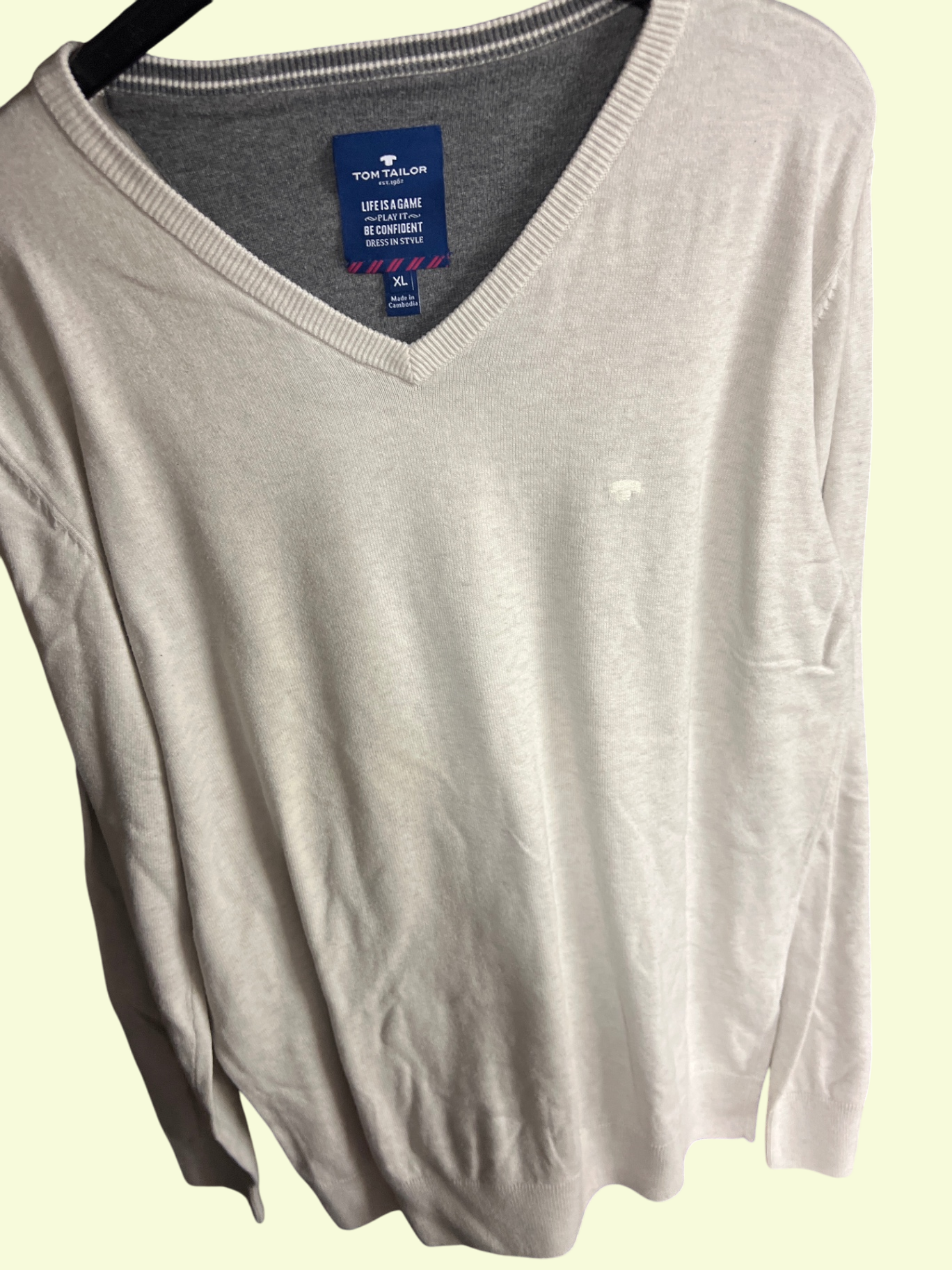 Tom Tailor Pullover Creme Gr.: XL