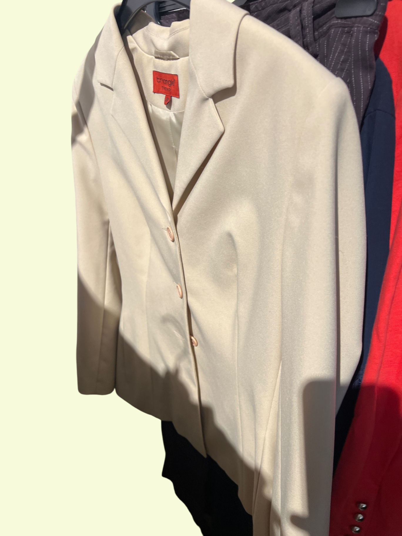 Triangle Hosenanzug Blazer Beige Gr.: M