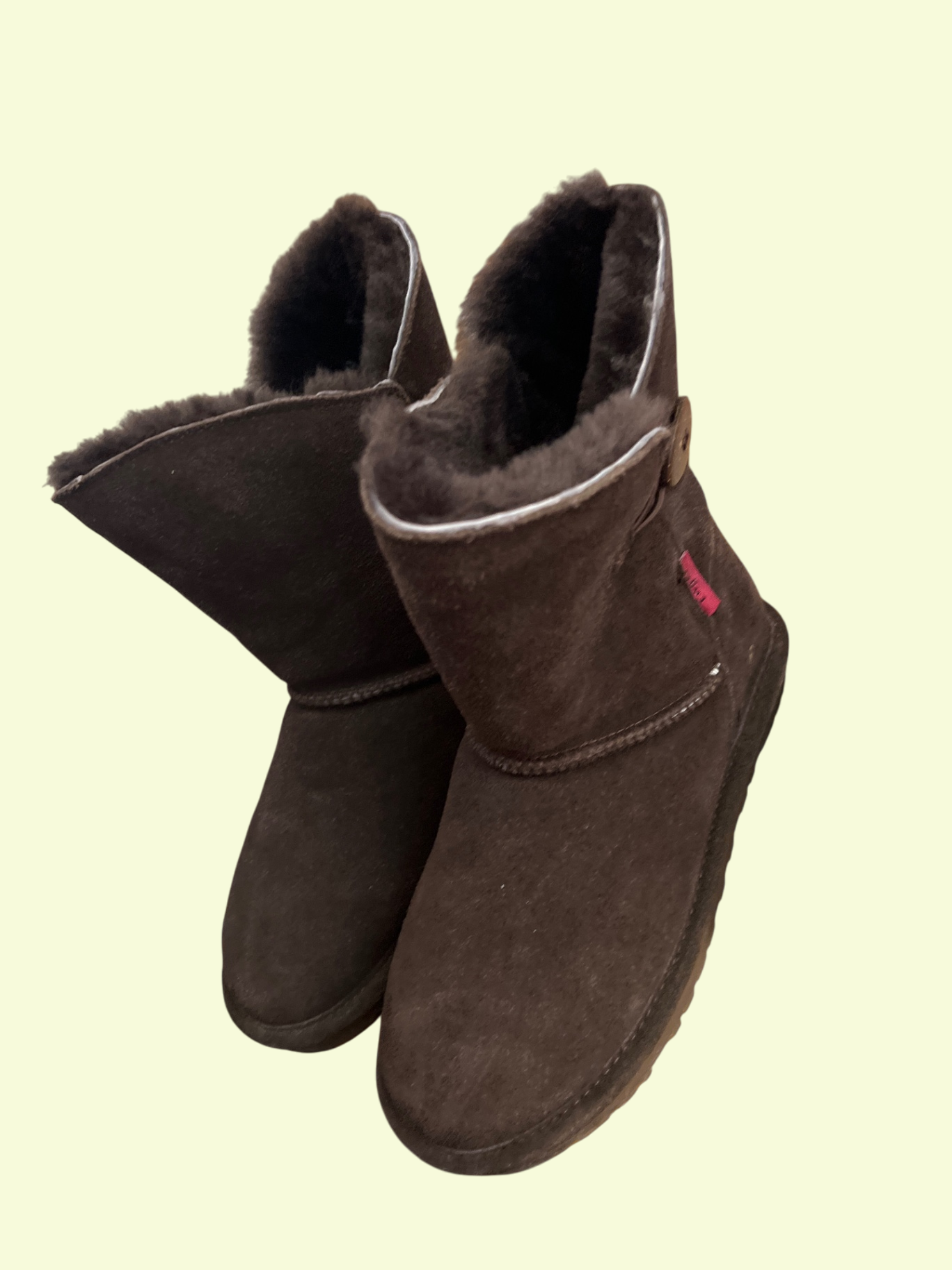 Engel Lammfell Boots Braun Gr.: 38