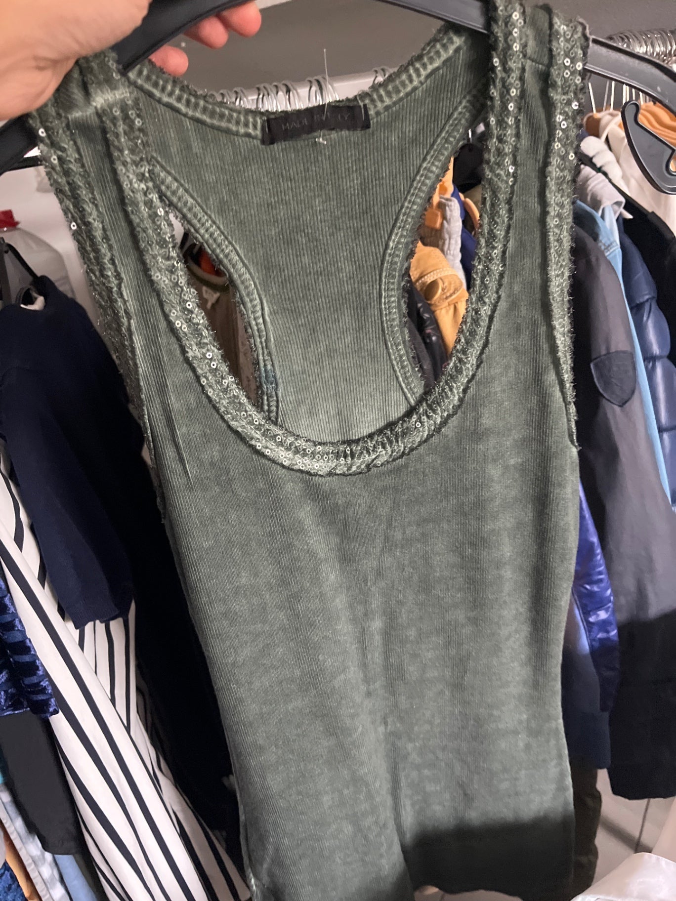 Made in Italy Top Grün Gr.: M
