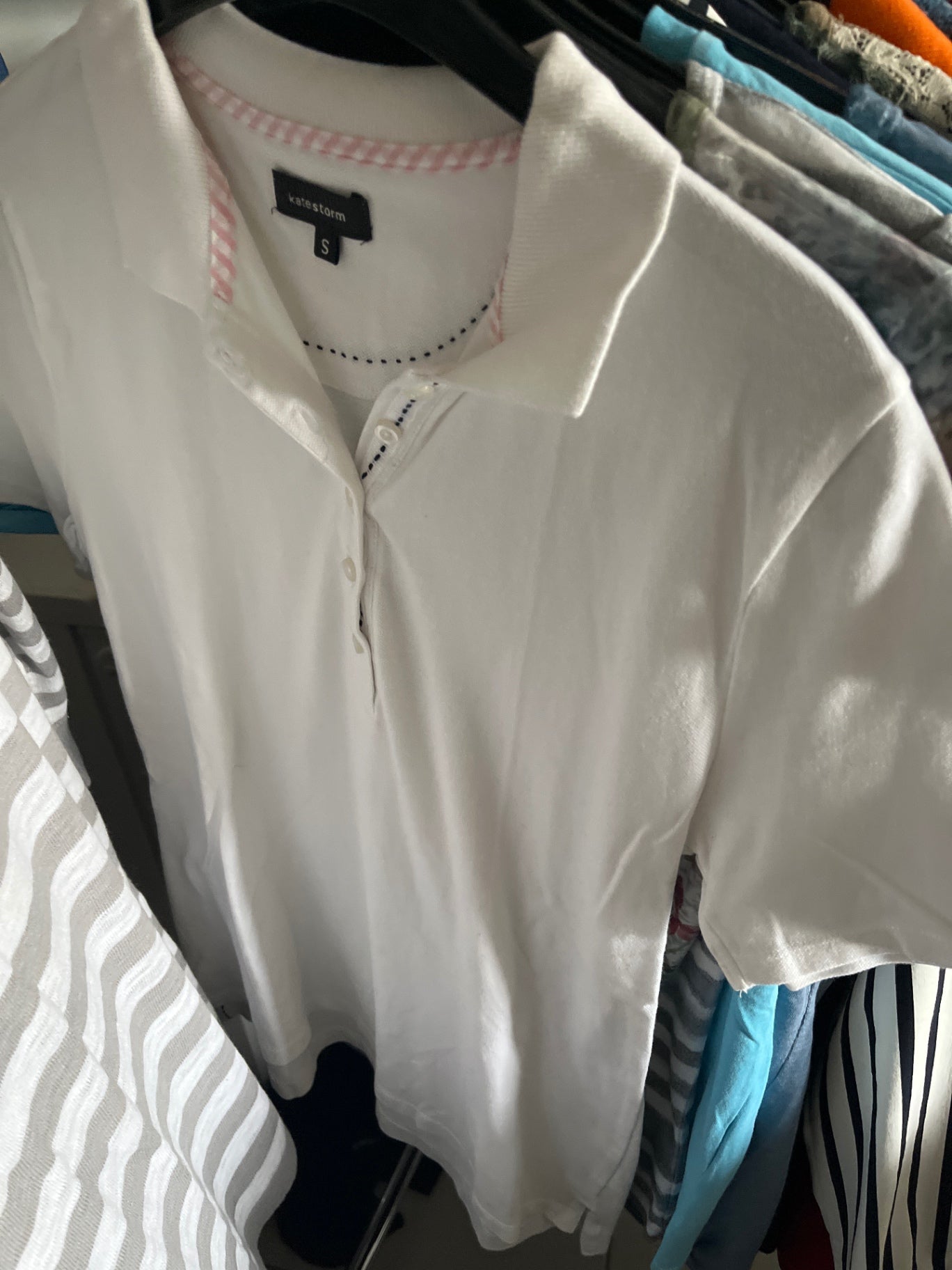kate storm Polo Shirt Weiß Gr.: S