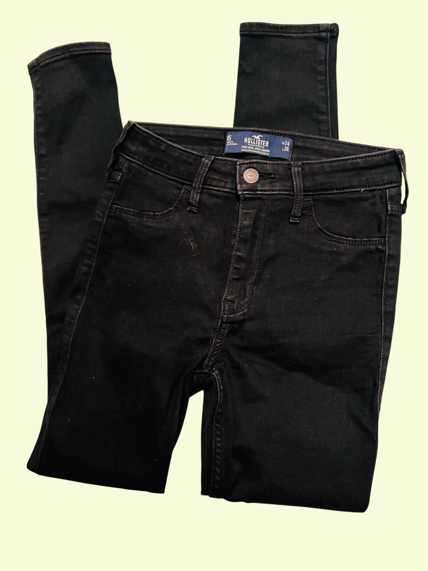 Hollister Jeans Schwarz Gr.: 24