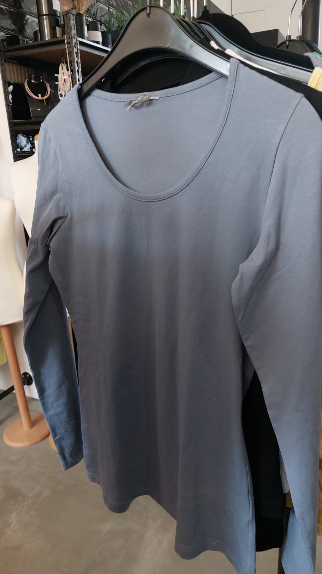Langarmshirt Blau Gr.: M